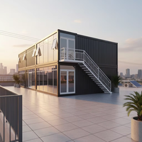 Maison conteneur modulaire en acier, exceptionnelle, préfabriquée, extensible, étanche, coupe-vent, détachable, pour appartement