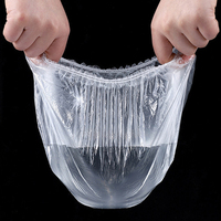 500 couvre-aliments jetables élastiques transparents, couvre-bols extensibles pour la conservation des aliments en cuisine, protection contre la poussière