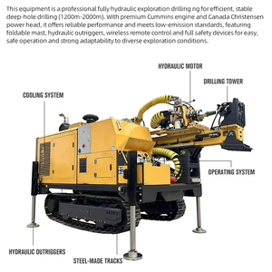 Exploratieboorinstallatie, bemonsteringsinstallatie, wireline 1600m kernboring, gesteenteboringapparatuur, geologische kernboringinstallatie - Product Image 6