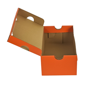 Cajas de papel corrugado personalizadas de alta calidad, naranja vibrante brillante, venta al por mayor para zapatillas de deporte, zapatos de cuero, zapatos, etc. - Product Image 2