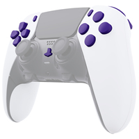 Boutons de remplacement EXtremeRate, ensemble complet personnalisé de boutons violets pour la manette Dualsense Edge de PS5