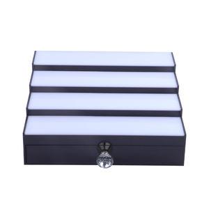 Exhibición de luz de botella caliente personalizada de fábrica, estante de exhibición de <span class=keywords><strong>cuatro</strong></span> <span class=keywords><strong>pasos</strong></span> con cajón, estante de exhibición de <span class=keywords><strong>vino</strong></span> personalizado, barra de hogar con Control remoto - Product Image 6