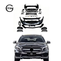 Conjunto de parachoques trasero delantero para Benz W156 X156 GLA200 GLA220 GLA260 GLA Class a GLA45 AMG parachoques delantero con parrilla parachoques trasero t