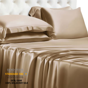 Juego de sábanas de seda de lujo, juego de cama de seda de morera, sin costuras, grado 6A, 22mm, 100% - Product Image 4