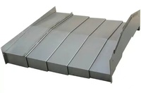 Soufflet télescopique en acier pour la protection des machines CNC robustes |   Couverture télescopique en acier pour soufflet |   Soufflet télescopique en acier