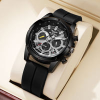5Pcs/Set Jam Tangan Quartz Pria Hijau Modis dengan Gelang Set Jam Tangan Pria Mewah Hadiah Reloj De Lujo Para Hombre