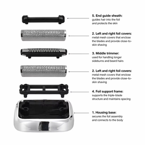 Cabezal de Repuesto para Afeitadora Compatible con <span class=keywords><strong>Braun</strong></span> Serie <span class=keywords><strong>7</strong></span> 73S y Más Modelos, Afeitadora Facial con Alimentación USB - Product Image 4