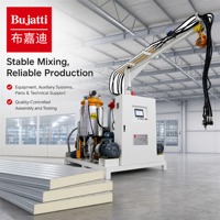 Machine à mousse PU haute pression Bujatti, conception personnalisée, pour la production de panneaux isolants