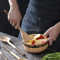 Woodsun Cuisine Spatule de cuisson de table Cuillère de fuite Turner