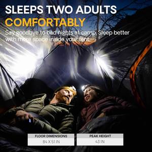 Lightweight Ultralight Backpacking <b>Tent</b> <b>Waterproof</b> 3000mm Fibre Glass Pole Double Layer Four-Season Quick Automatic Opening 1 - Product Image 3