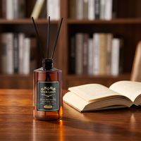 MULAN Recharge de liquide parfumé écologique de luxe 260 ml pour la maison et le bureau avec 80 % d'ingrédients actifs Désodorisant