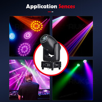 Lyre hybride DMX à zoom prismatique pour éclairage de scène disco, 200 Watts 200W, Moving Head BSW 3-en-1 Gobo Beam Spot Wash, LED Moving Head DJ Li