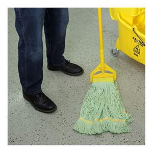 Cabezales de Mopa EcoMop Grandes de Fibra Reciclada en Verde (12/Caja) - Boardwalk BWK1200LCT - Product Image 6