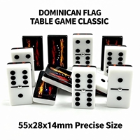 55 Dominos Acryliques Double Neuf 55x28x14mm – Jeu de Table Écologique pour le Plaisir en Famille