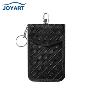 Wholesale Waterproof Dustproof Leather2 Layers Signal Blocking RFID Shielding Car Key Pouch Card Protected Holder Case