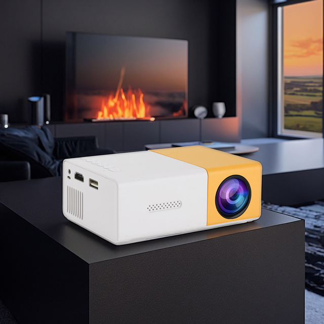 Decolor Cheapest Projector with Outstanding Appearance Multiple Color Mini Portable Home Theater Projector