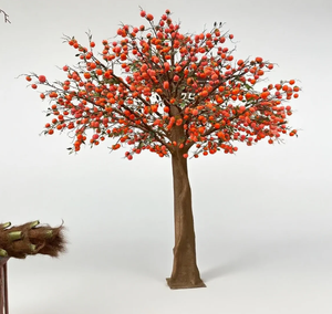 Árbol artificial de <span class=keywords><strong>caqui</strong></span> con árboles frutales decoración interior patio paisaje Hotel - Product Image 3