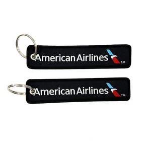 Porte-clés en tissu tissé Cessna Jet Tag en gros - Product Image 4