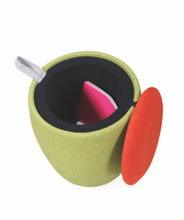 Vente en gros Pouf rond poufs pouf repose-pieds siège canapé couleur stockage coffre tabourets en tissu pour salon canapé