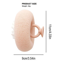 Tournesol doux Mini boule de bain ventouse maille filtre Pouf éponge exfoliant corps épurateur lavage luffa douche brosse de nettoyage