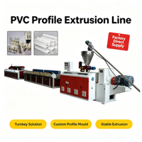Ligne d'extrusion de profilés PVC pour fenêtres et portes, double vis, série 60 65 80, machine de fabrication de fenêtres à battants et coulissantes, moteur et pompe