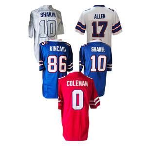 2026 Yeni Üst Düzey Dikişli Amerikan Futbolu Formaları 17 Josh Allen 4 James Cook 0 Keon Coleman 86 Kincaid 97 Bosa 10 Shakir - Product Image 4