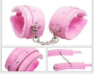 Furry <b>Handcuffs</b> for Couples for Wedding Bachelorette Party Night Toy Role Play Cosplay Bondage Decoration Made <b>Leather</b> BDSM Type - Product Image 3