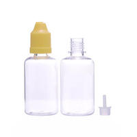 Blanc Vide Compressible Portable Eye Liquide Petits Conteneurs Rechargeables En Plastique Transparent 10ml Flacon compte-gouttes avec Bouchon à l'épreuve des enfants