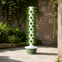 Tour hydroponique portable à 13 niveaux, système de culture verticale pour 52 plantes avec pompe et minuterie pour une utilisation flexible