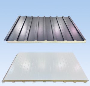 แผ่นหลังคาอลูมิเนียมฉนวนกันความร้อนภายนอกอาคาร แผ่นโพ<span class=keywords><strong>ล</strong></span>ียูรีเทน แผ่นแซนวิชโลหะกันไฟ โรงงานจีน - Product Image 2