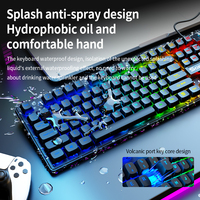 Ensemble clavier et souris à membrane rétroéclairée RVB ergonomique pleine grandeur Nouvelle interface USB Fonctionnement mécanique Claviers en gros