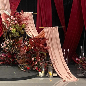 2.6 英尺至 8 英尺可调节金属背景架 T 形背景架，适用于婚礼、派对、生日、活动装饰 - Product Image 5