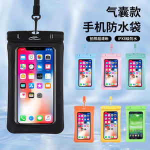 Étui de téléphone transparent et étanche de 13 pouces avec coussin d'air, compatible avec les écrans tactiles, idéal pour les sports de plein air - Product Image 1