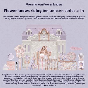 Coffret Cadeau Complet de Maquillage Flower Knows Knight Unicorn ALL-IN, Kit Complet Incluant Tous les Articles : Fard à Paupières, Rouge à Lèvres, Blush, Poudre - Product Image 5