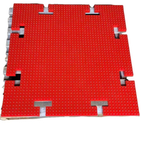 Tapis de sécurité standard 2205x1810mm en polyuréthane robuste, antidérapant avec clous en acier pour plateformes de forage pétrolier et découpe au sol