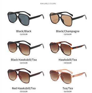 New <strong>Styles</strong> Fashion Designer Big Frame <strong>Aviation</strong> Plastic Trendy Oversized Women Men Shades Sun Glasses <strong>Sunglasses</strong> 2024 - Product Image 6
