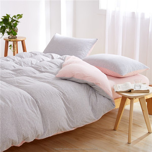 OEKO-TEX Fuente de la fábrica 100% de algodón de punto jersey <span class=keywords><strong>funda</strong></span> nórdica ropa de cama conjunto - Product Image 2