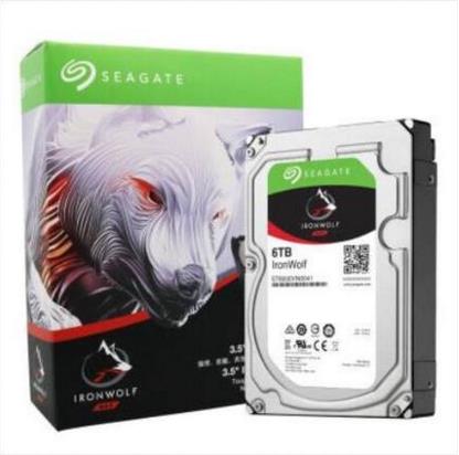 Жесткий диск для сервера Seagate Iron Wolf Series, 6 ТБ, 7200 об/мин, 128 м, SATA3, сетевое хранилище, NAS, ST6000VN0041