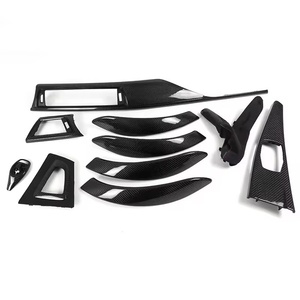 Kit de garnitures intérieures de remplacement en fibre de carbone véritable (10 pièces) pour tableau de bord <span class=keywords><strong>BMW</strong></span> Séries 3 et 4 (F10, F20, F22, F30, F31, F32, F36, F80, F82) - Product Image 3