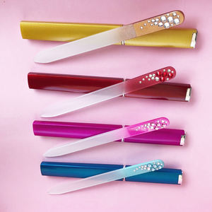 Lime à ongles en verre cristal de qualité professionnelle pour manucure, douce et efficace, ne s'abîme jamais - Product Image 3