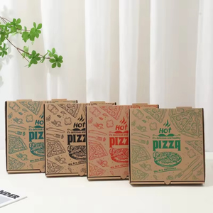 Scatola per Pizza in Carta Kraft Personalizzata con Logo, Grado Alimentare, 8 10 12 14 15 16 Pollici, Scatola da Asporto in Cartone Ondulato per Imballaggio Pizza - Product Image 4