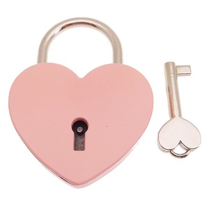 <span class=keywords><strong>Cadenas</strong></span> Cœur Coloré en Alliage de Zinc Kamal 6034, <span class=keywords><strong>Cadenas</strong></span> d'Amour Style Coréen de Séoul, Boîte Cadeau de Mariage, Décoration <span class=keywords><strong>Pont</strong></span>, Sécurité pour Journal Intime - Product Image 5
