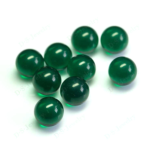 China Online Shopping Cheap Cabochon <strong>Emerald</strong>/Green <strong>Round</strong> Glass <strong>Beads</strong> - Product Image 3