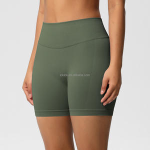 Shorts de Yoga para Mujer, Cintura Alta, Sin Costuras, Efecto Push-Up, Cintura Elástica Acanalada, Estampado - Product Image 2