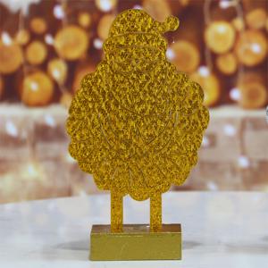 Nuevo artículo 2024: Luz LED blanca cálida de 10L con diseño de Papá Noel en MDF para decoración de fiestas navideñas - Product Image 2