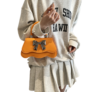 Bolso Pequeño Tipo Bandolera con Lazo Dulce y Fresco para Mujer, Estilo Primavera 2024, Cadena Elegante de Alta Calidad - Product Image 2