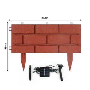 Effet de brique <span class=keywords><strong>piquet</strong></span> décoratif en <span class=keywords><strong>plastique</strong></span> arrière-cour pelouse bordure bordure panneaux de clôture de jardin petite clôture de jardin en <span class=keywords><strong>plastique</strong></span> - Product Image 1