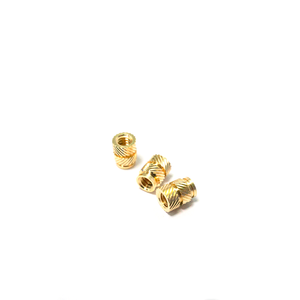 Đồng thau fastenersmass kim cương có khía đôi-vượt qua khuôn trên đúc pre-nhúng ren chèn đồng có khía NUT - Product Image 1