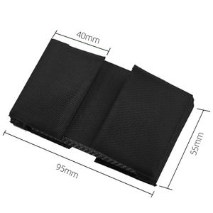 Porte-cartes en tissu à motif organique, 9,5x5,5 cm, 9 emplacements pour cartes, pages intérieures en tissu, 3 couleurs assorties, sans fermeture - Product Image 4