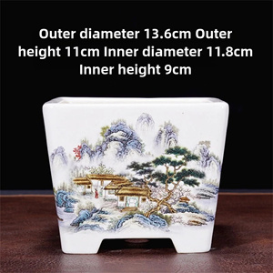 Livraison <span class=keywords><strong>gratuite</strong></span> du fabricant chinois Bonsai Pot carré en céramique rond <span class=keywords><strong>pour</strong></span> <span class=keywords><strong>application</strong></span> de sol de jardin - Product Image 6